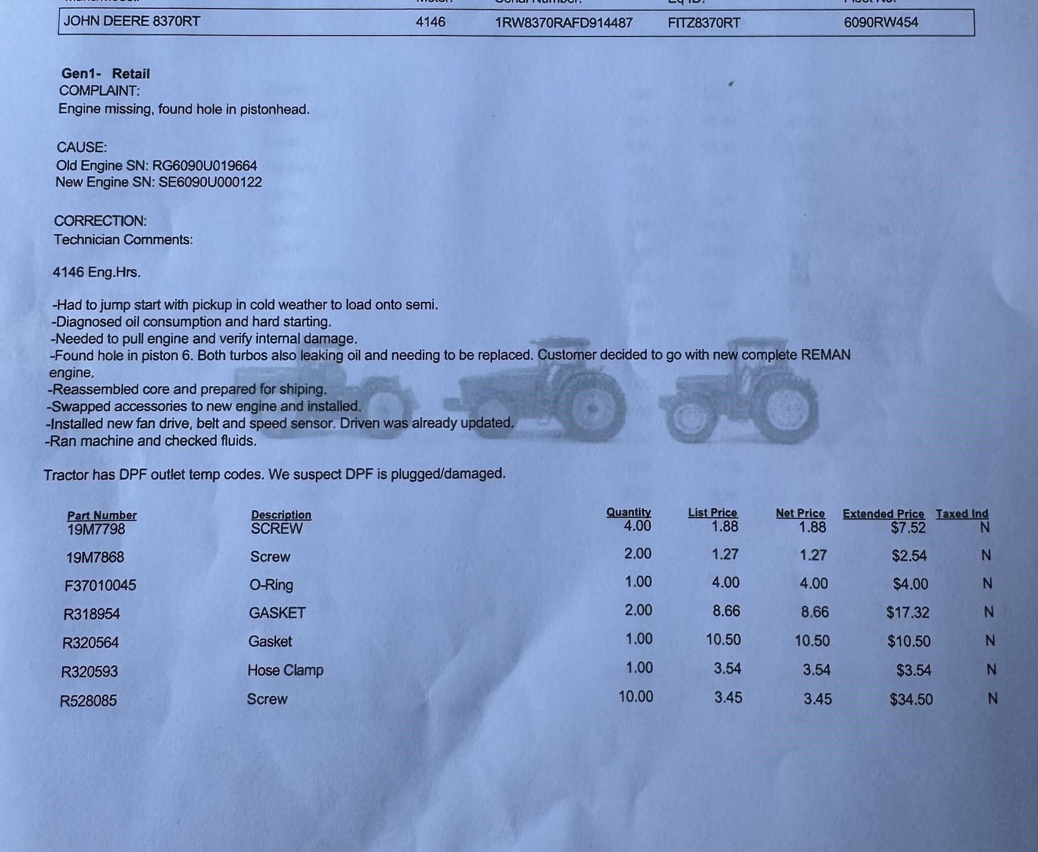 2016 John Deere 8370RT Tractor