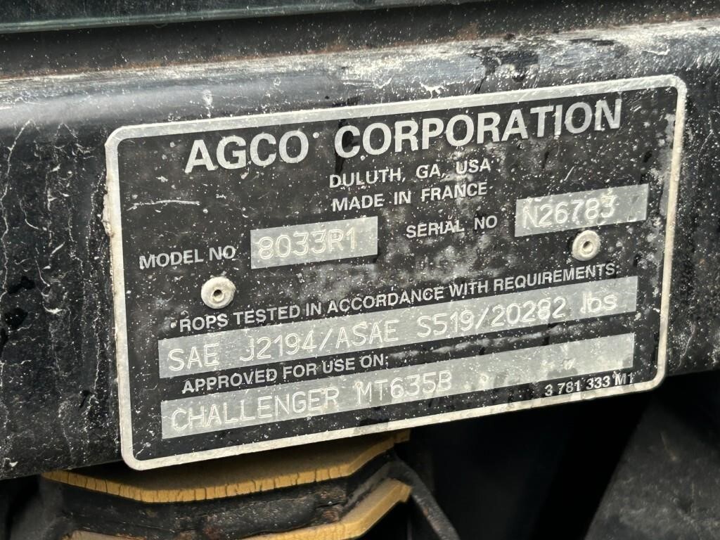 2005 Challenger MT635B Tractor