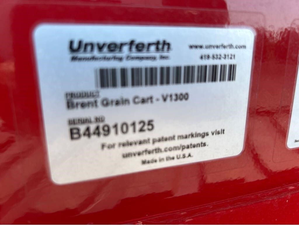 2024 Brent V1300 Grain Cart