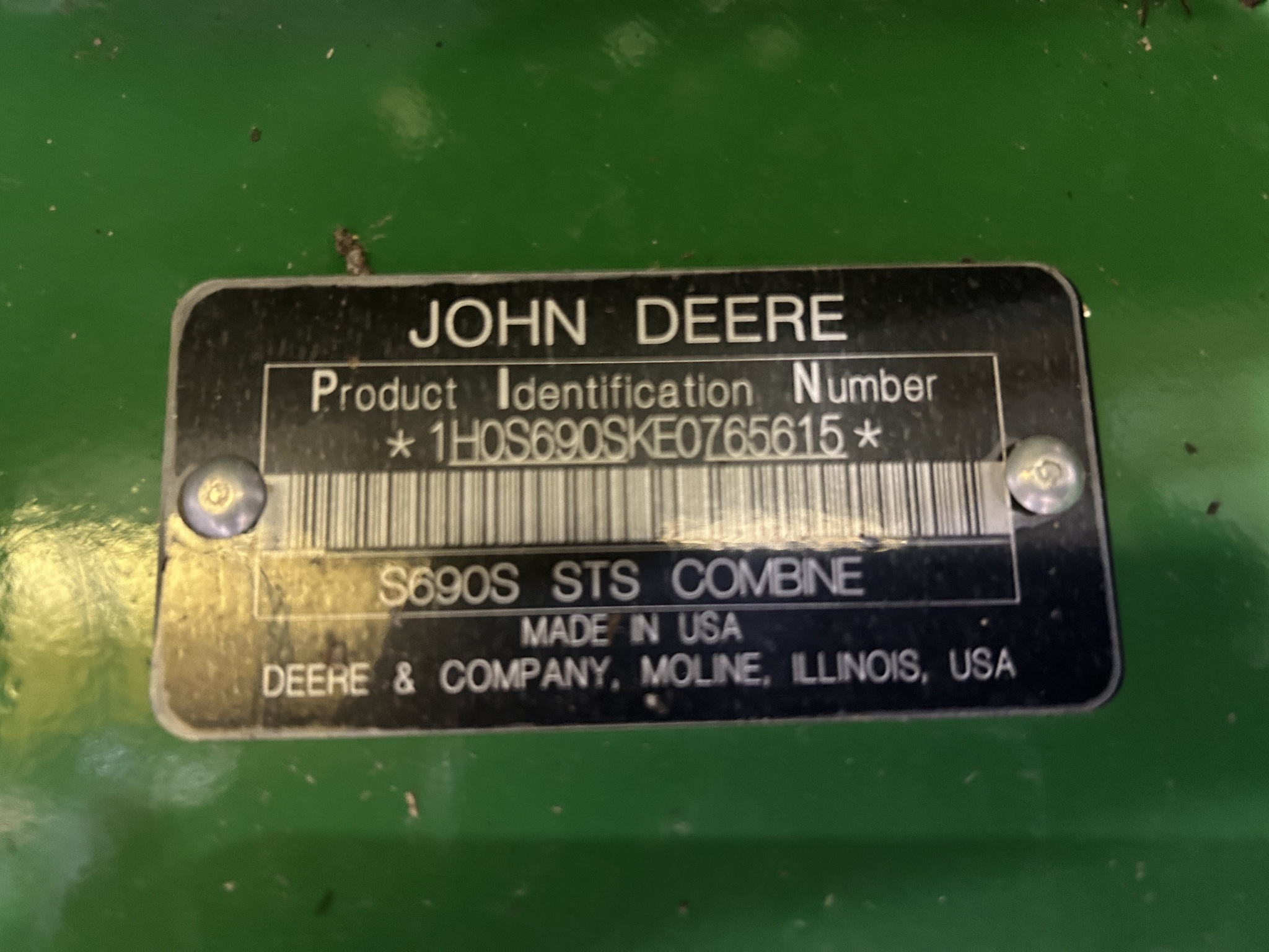 2014 John Deere S690 Combine