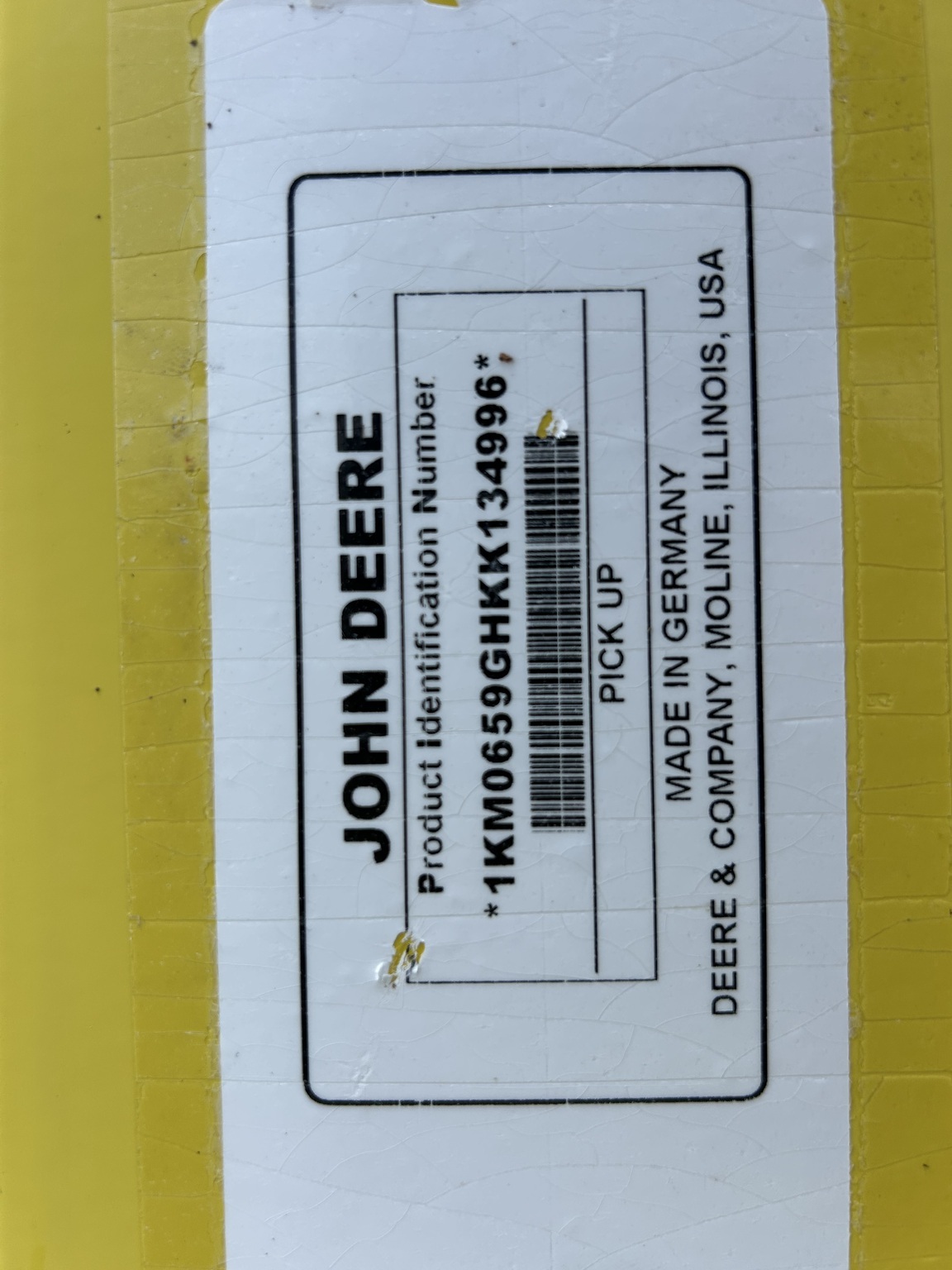 2019 John Deere 659 Forage Harvester Head