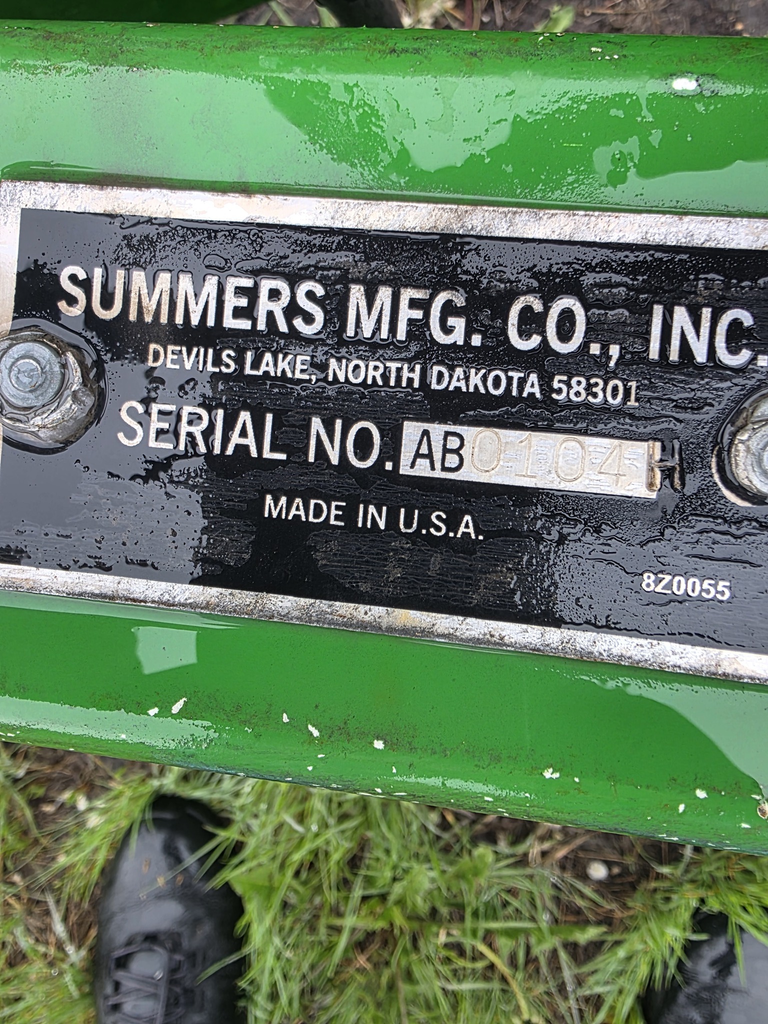 2018 Summers Manufacturing SH3568 Soil Finisher