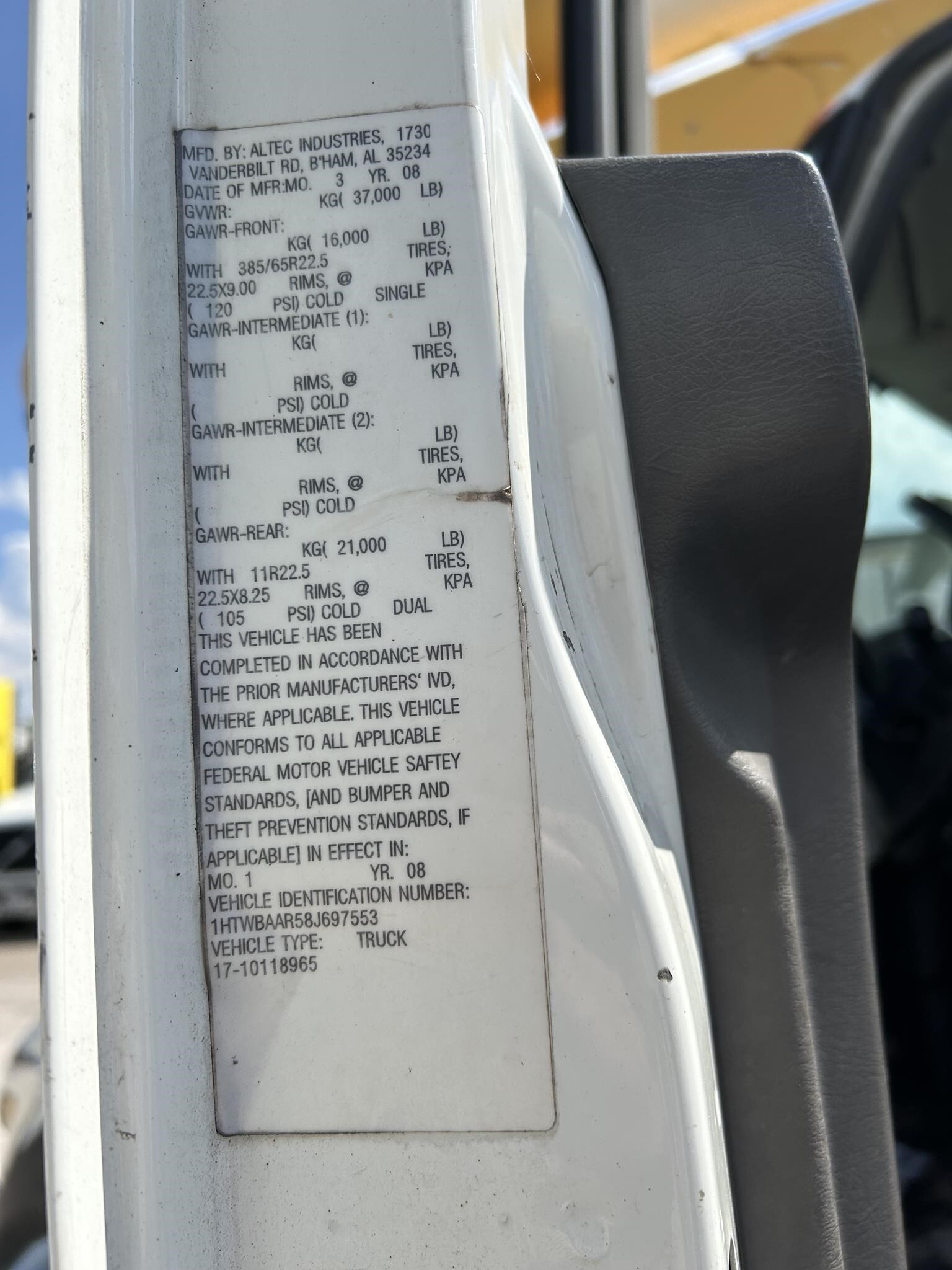 2008 Altec AA755L Crane