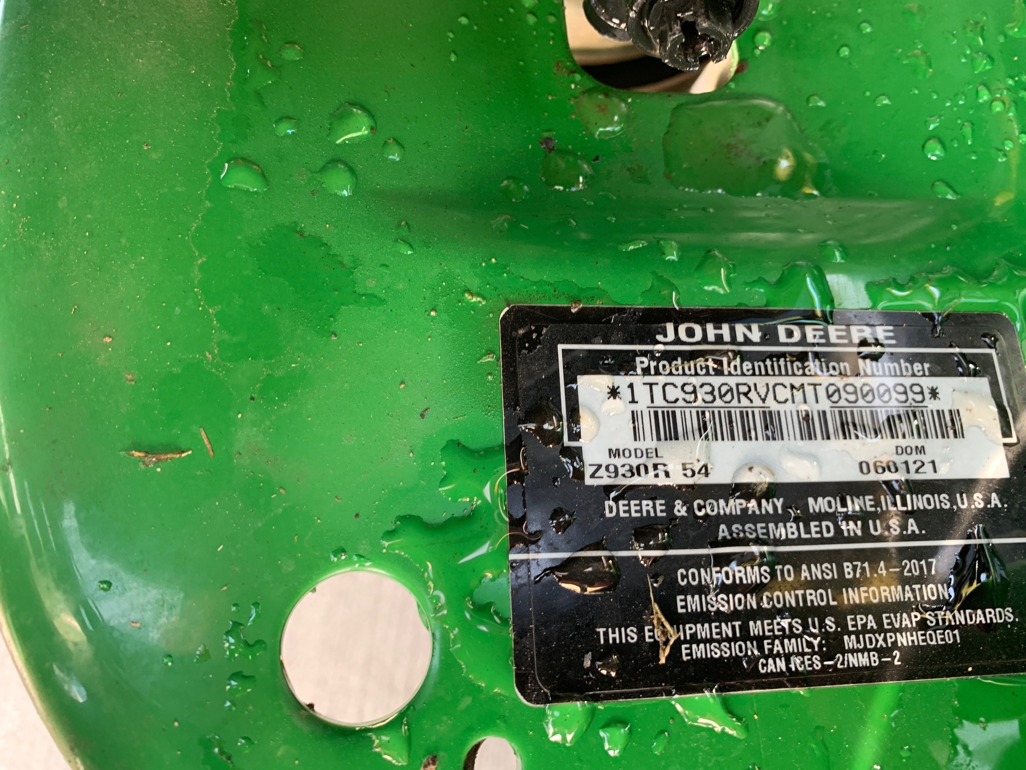 2021 John Deere Z930R Lawn Mower