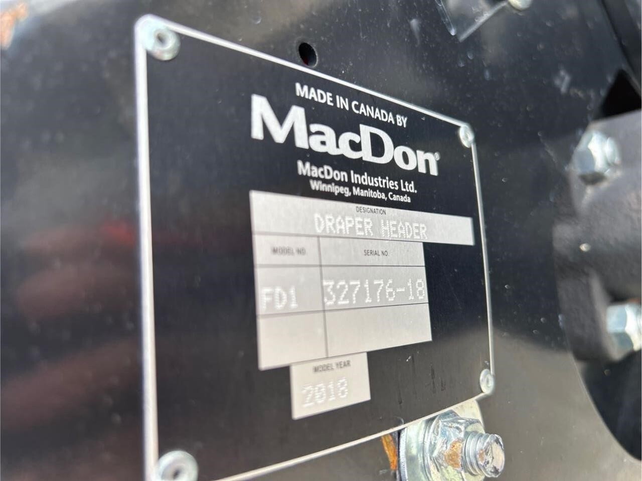 2018 MacDon FD140 Platform