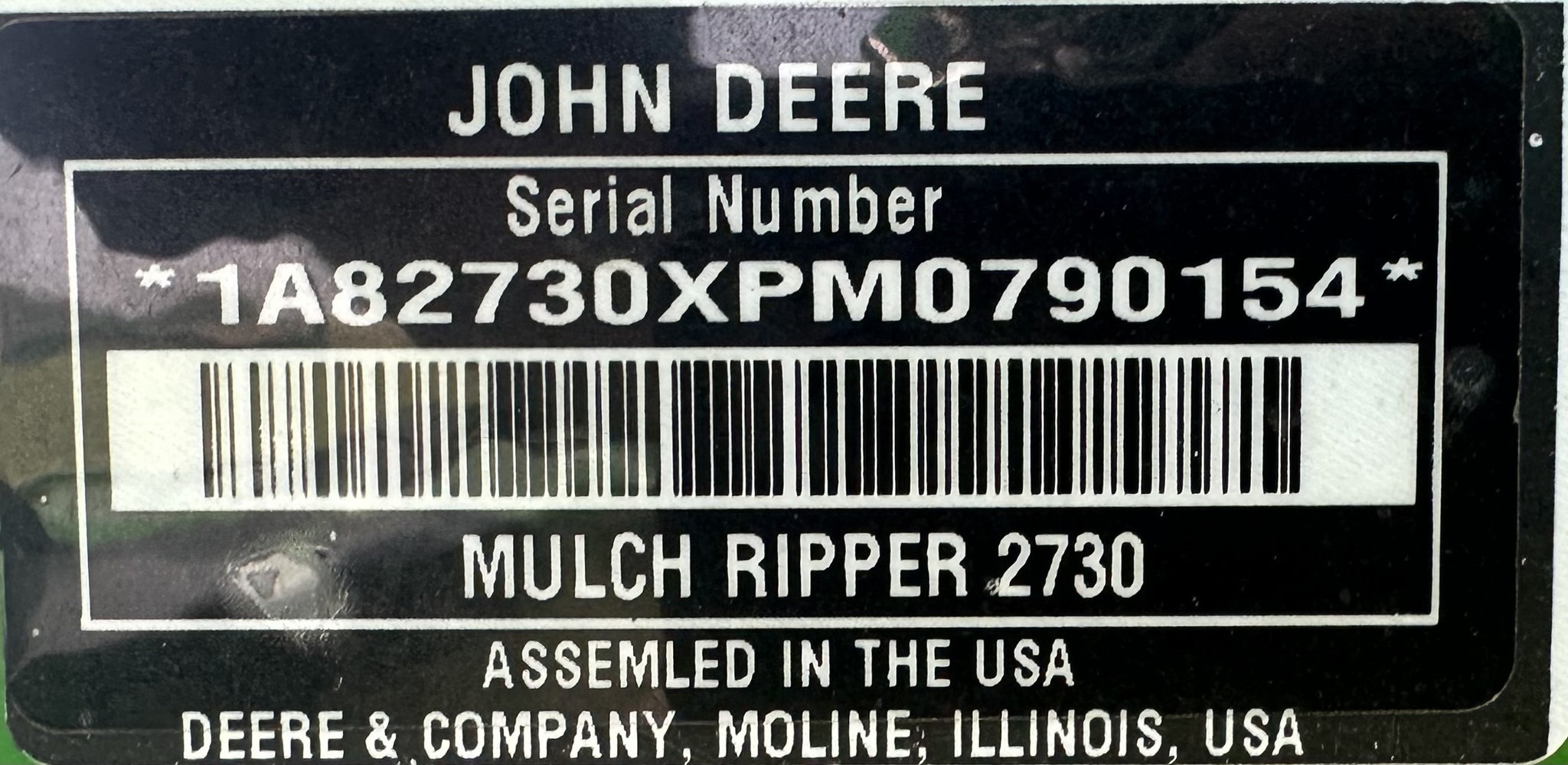 2021 John Deere 2730 In-Line Ripper