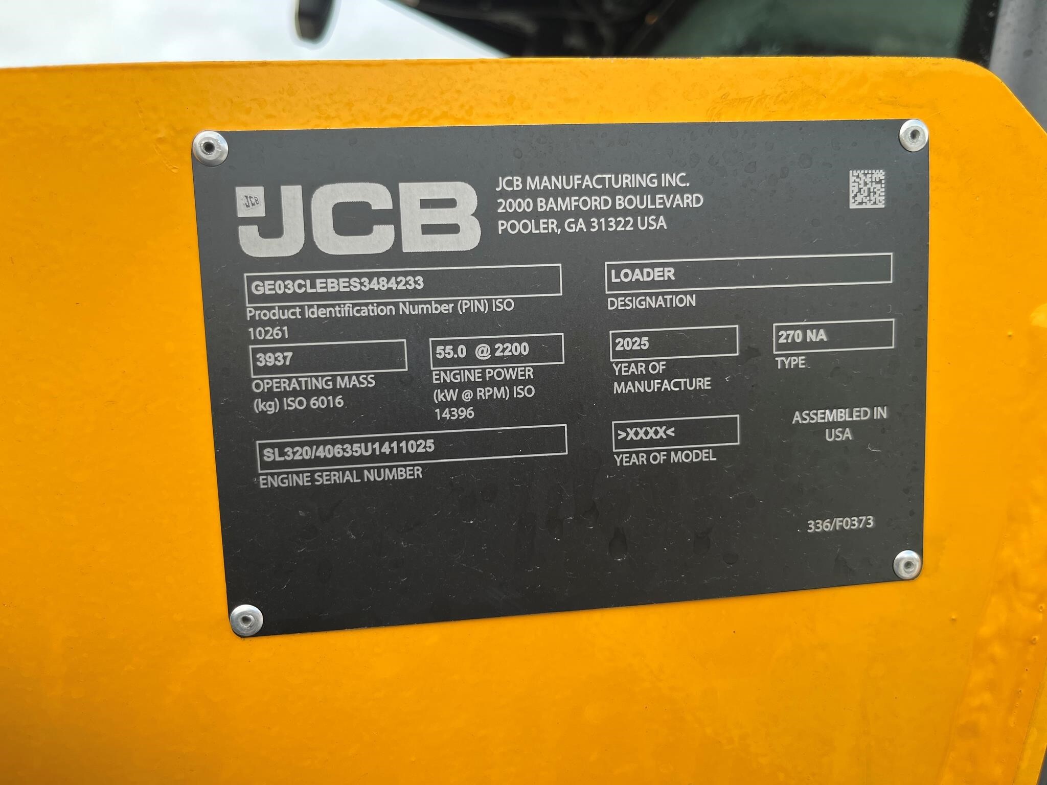 2025 JCB 270 Skid Steer