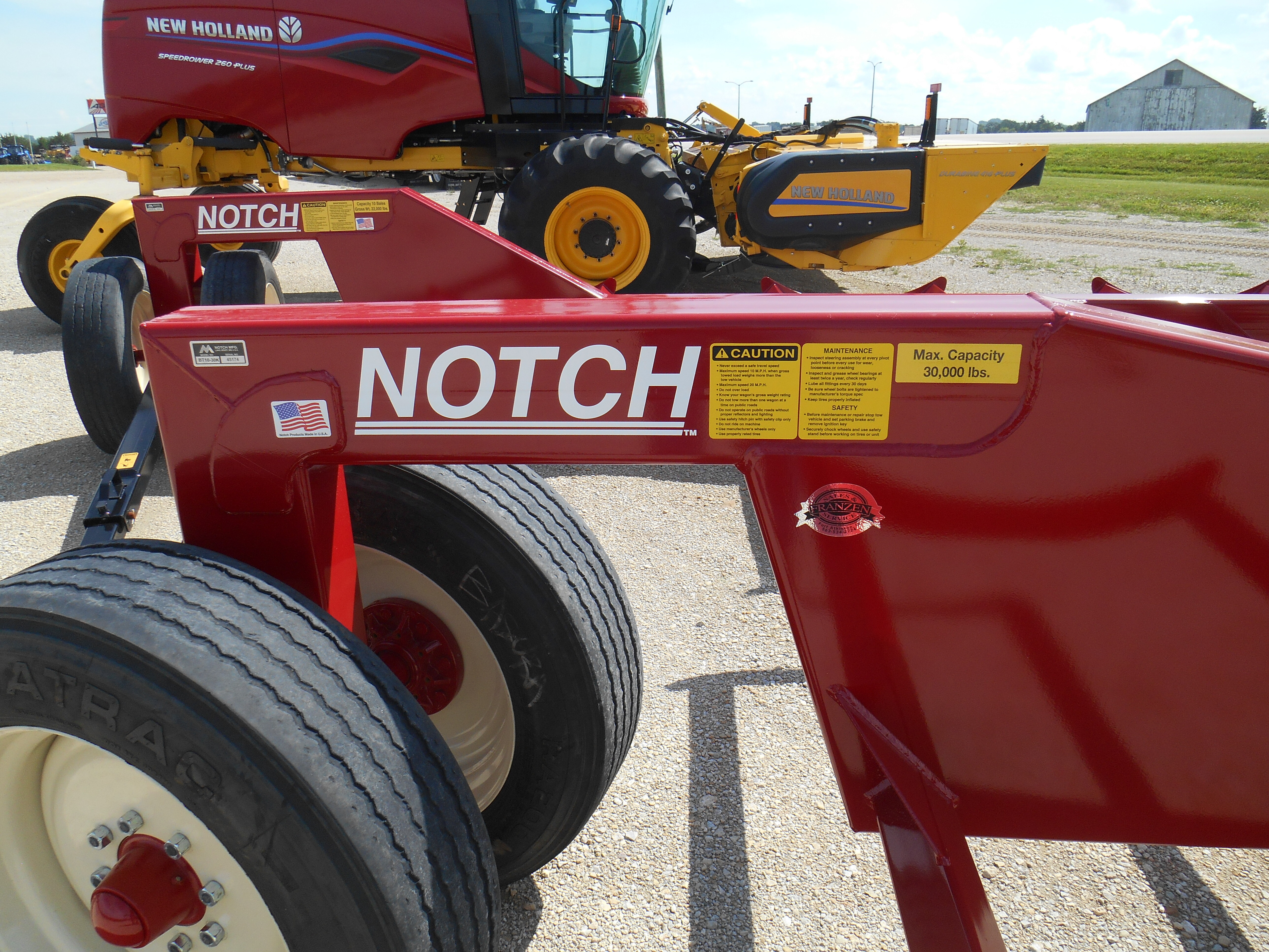 2025 Notch BT10-30K Bale Wagons and Trailer
