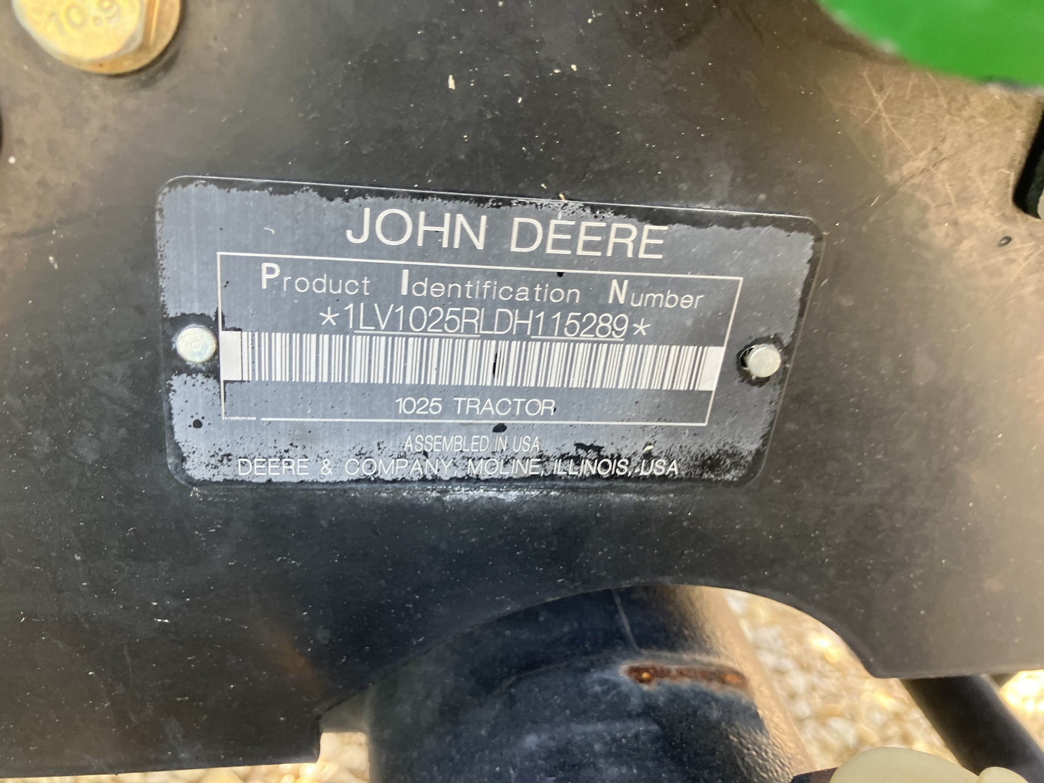 2013 John Deere 1025R Tractor