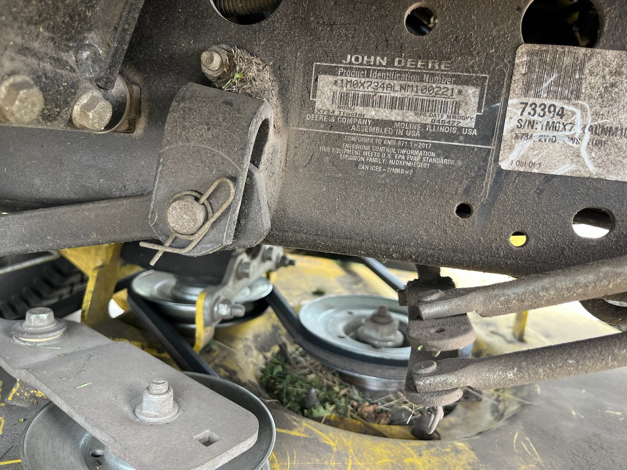 2022 John Deere X734 Lawn Mower