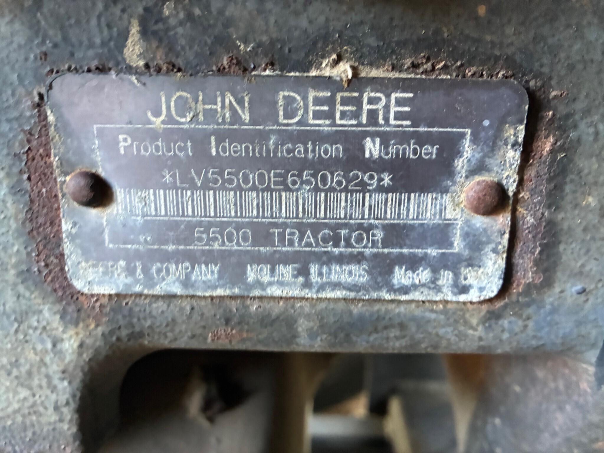 1996 John Deere 5500 Tractor