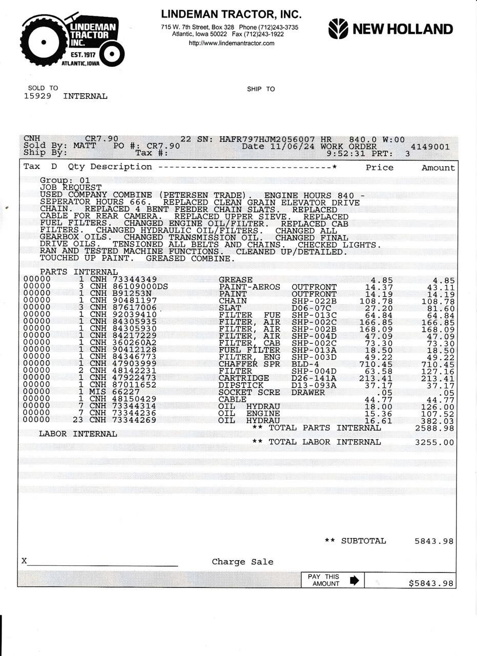 2022 New Holland CR7.90 REVELATION Combine