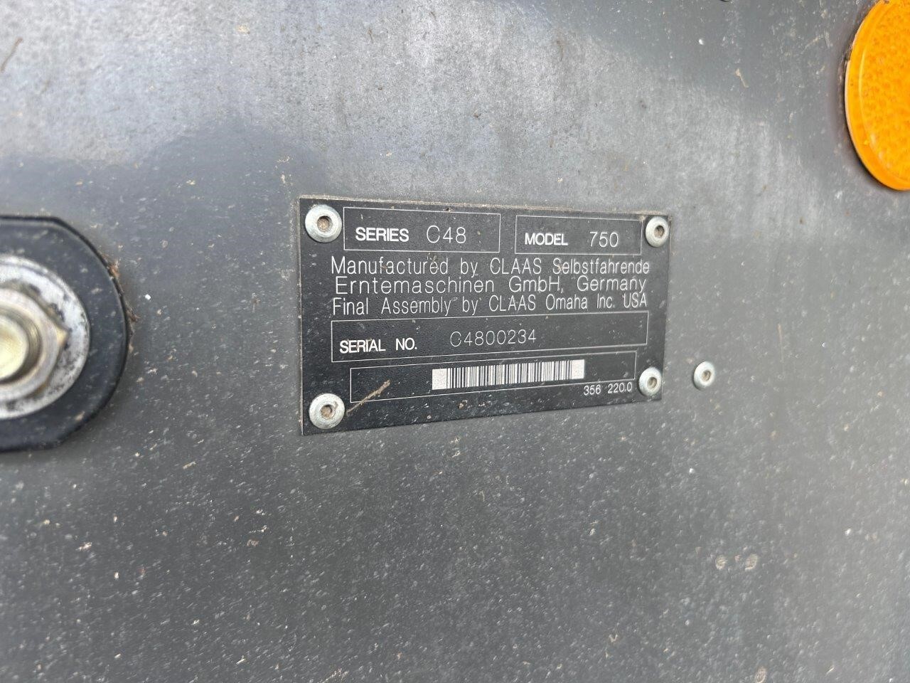 2011 Claas Lexion 750 Combine