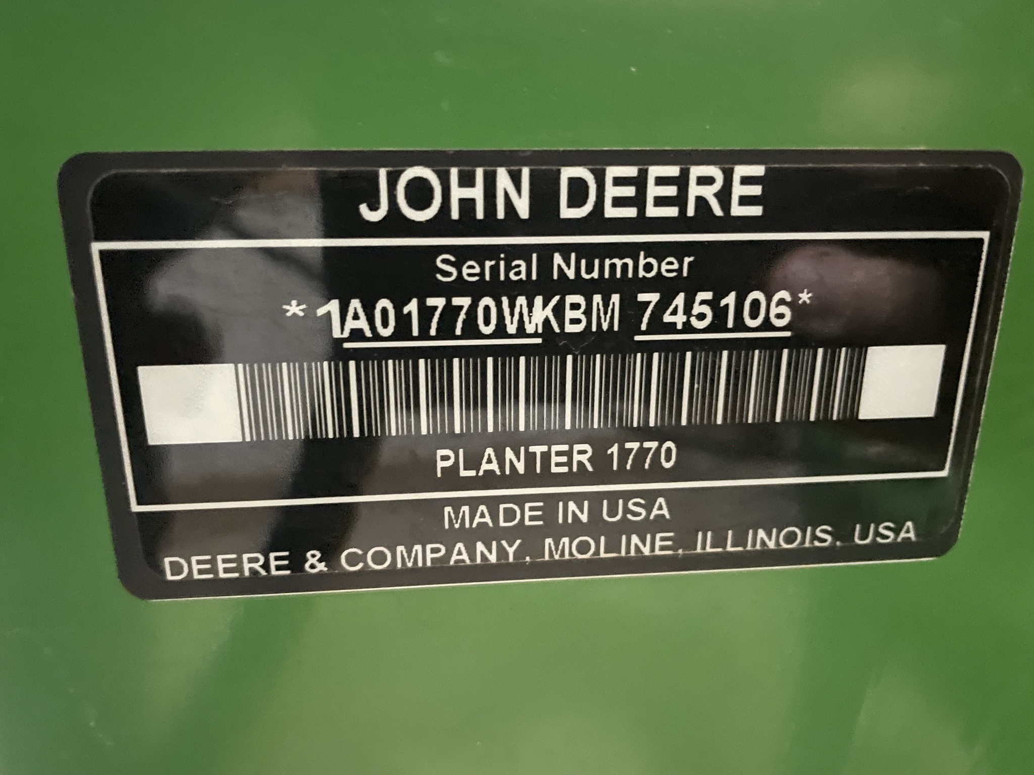 2011 John Deere 1770NT Planter