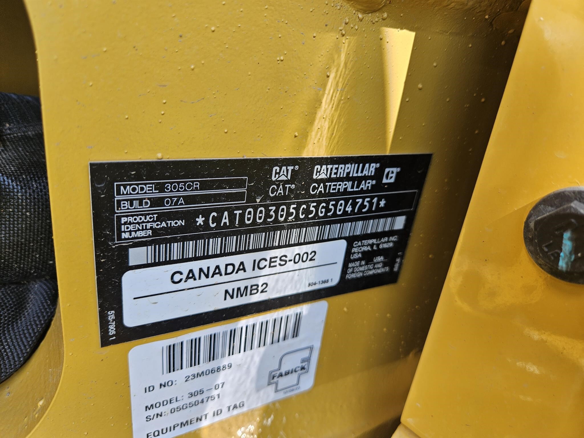 2023 Caterpillar 305CR Excavator