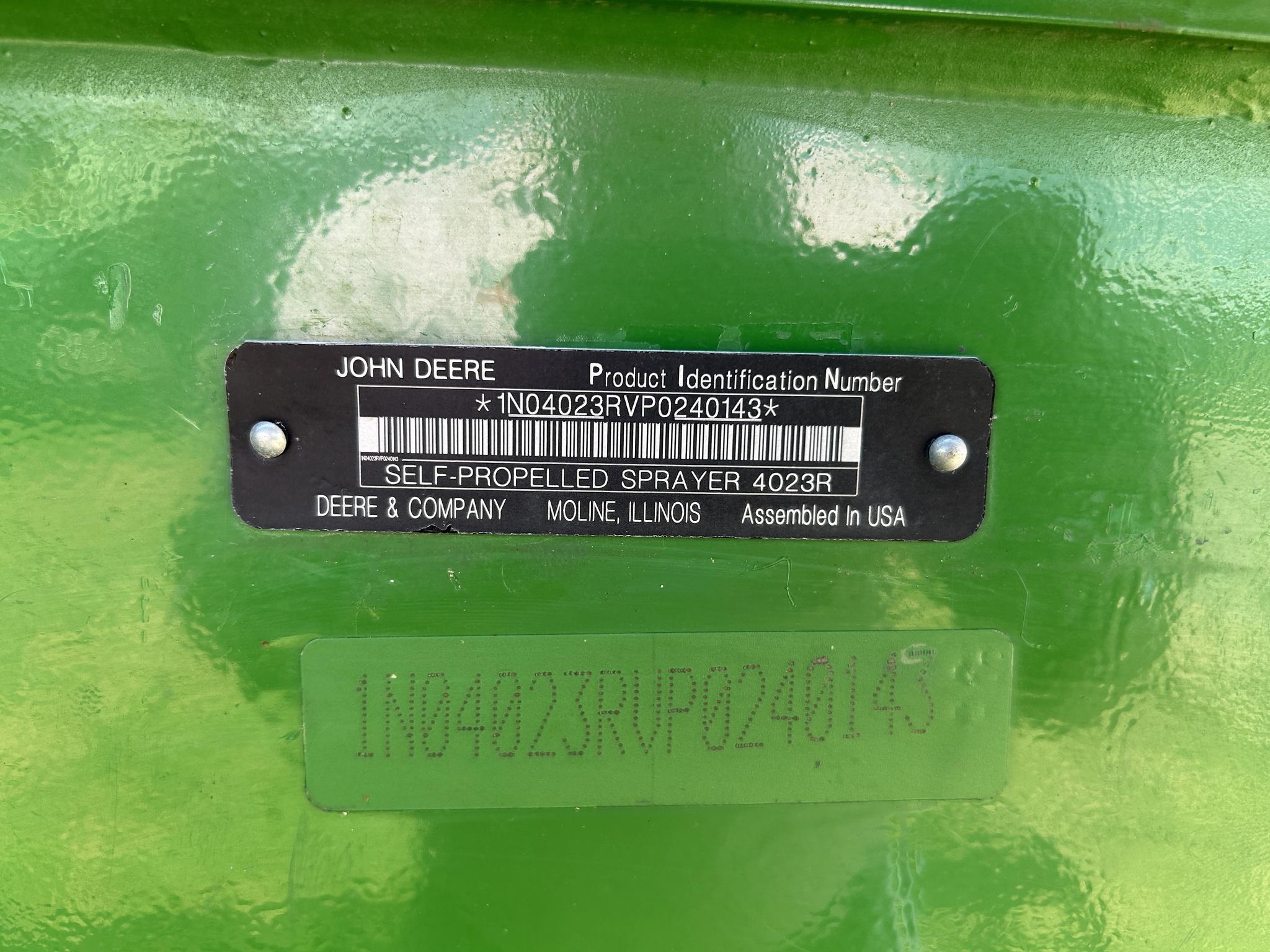 2024 John Deere R4023 Self-Propelled Sprayer