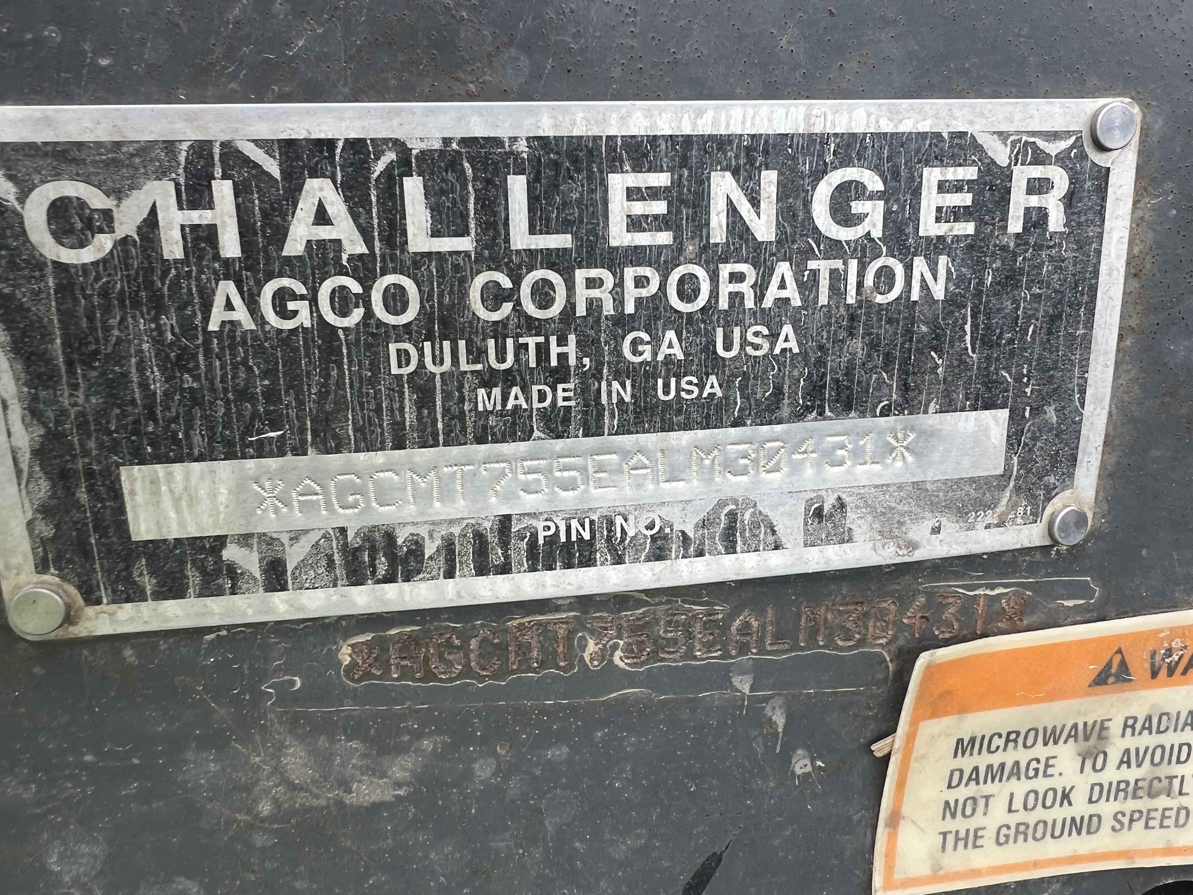 2002 Challenger MT755 Tractor