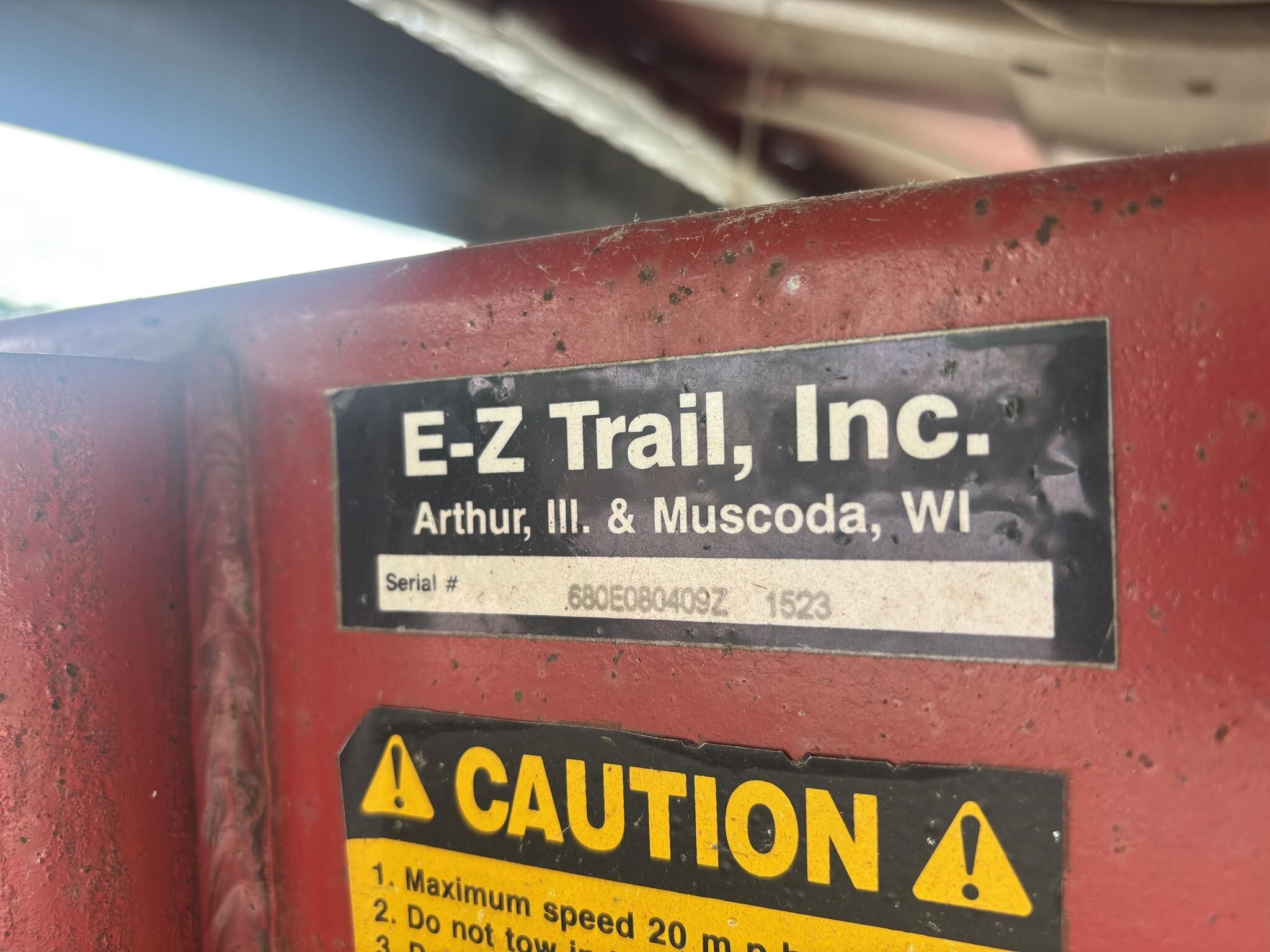  E-Z Trail 680 Header Trailer