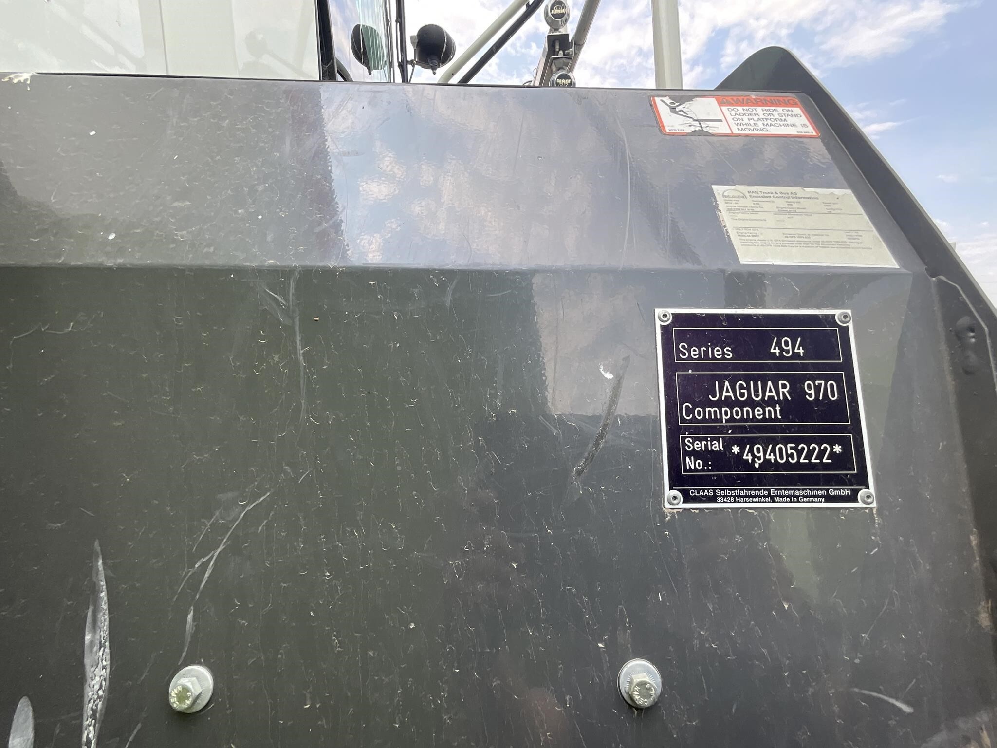 2014 Claas Jaguar 970 Self-Propelled Forage Harvester