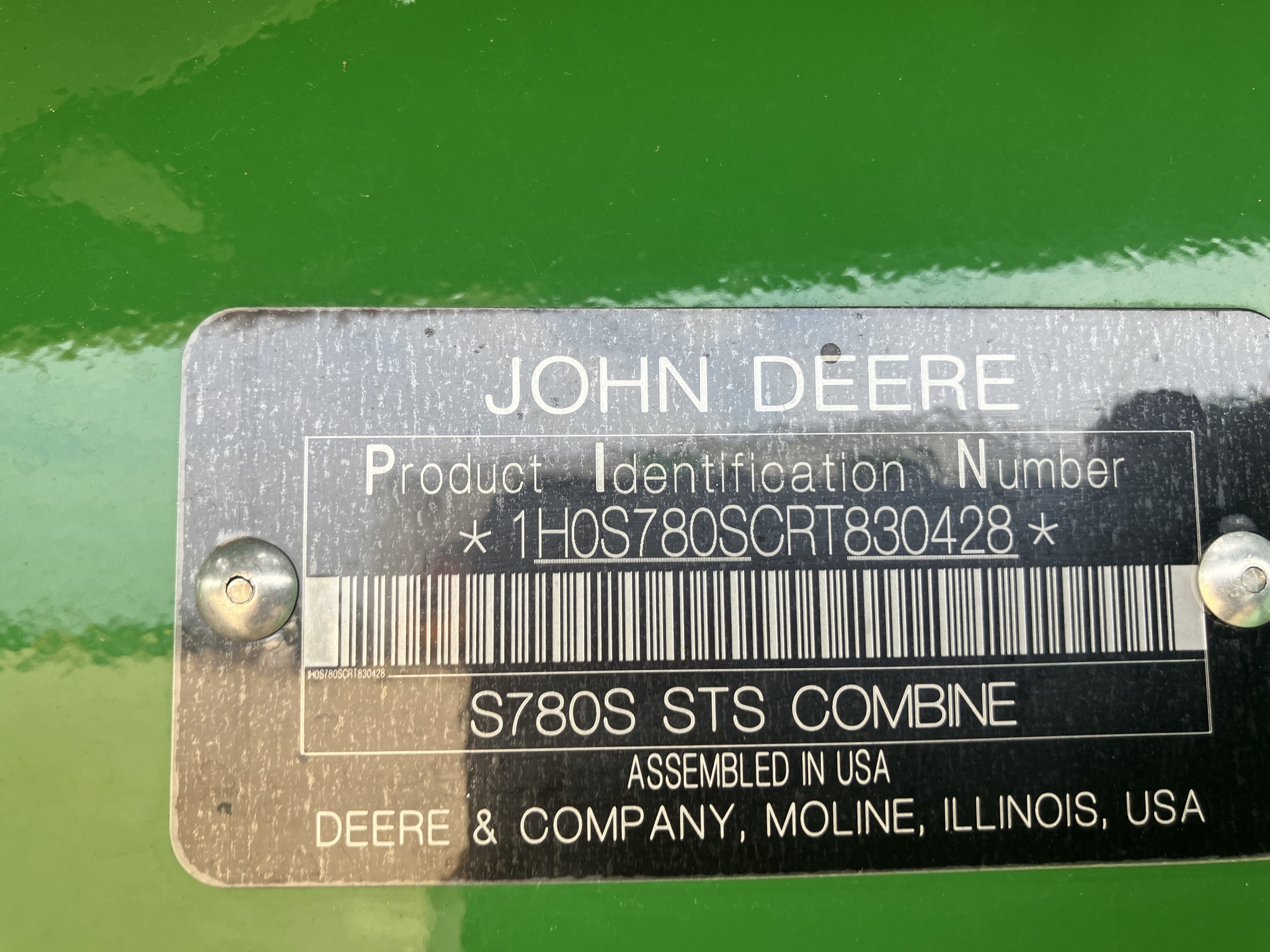 2024 John Deere S780 Combine