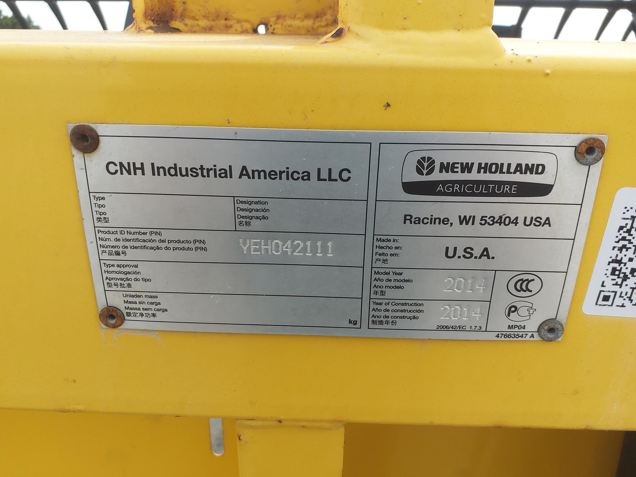 2014 New Holland 880CF-40 Platform