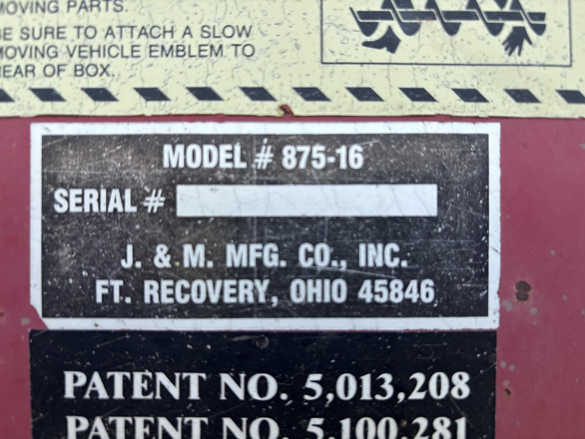  J&M 875-16 Grain Cart
