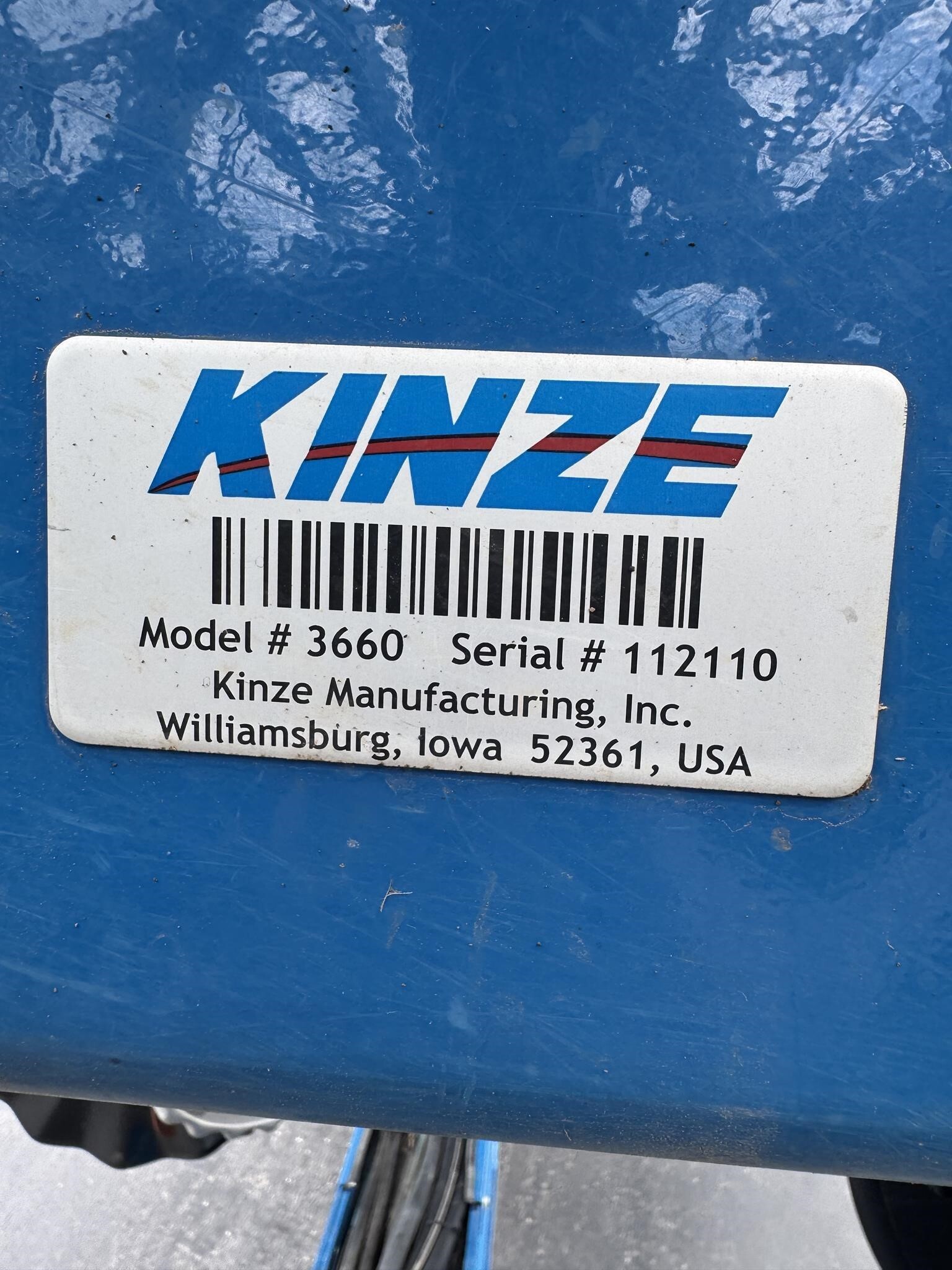 2020 Kinze 3660 Planter