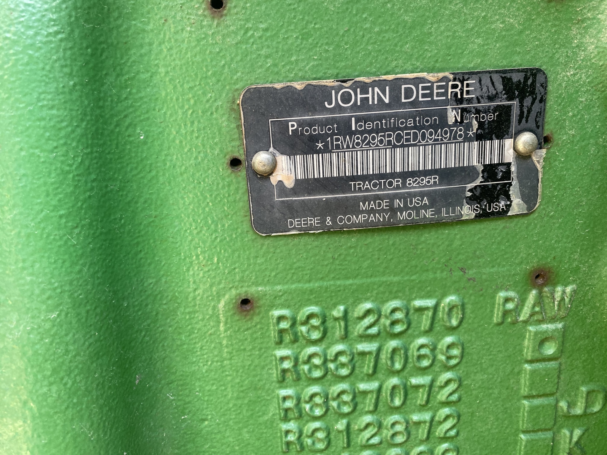 2014 John Deere 8295R Tractor