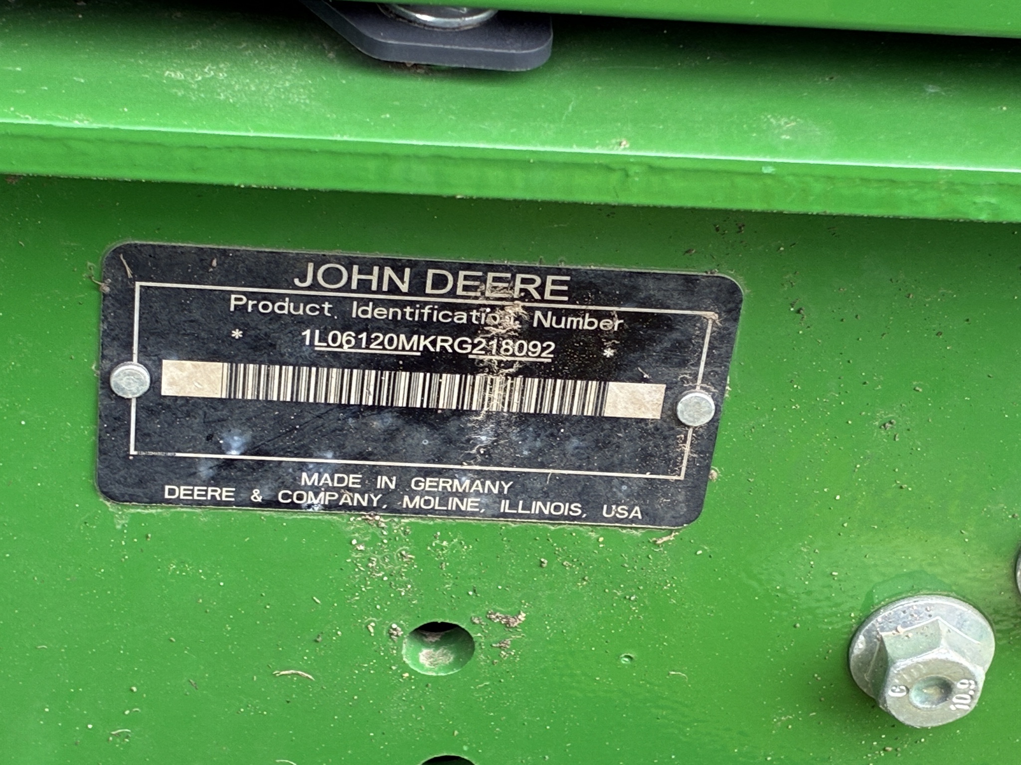 2024 John Deere 6120M Tractor