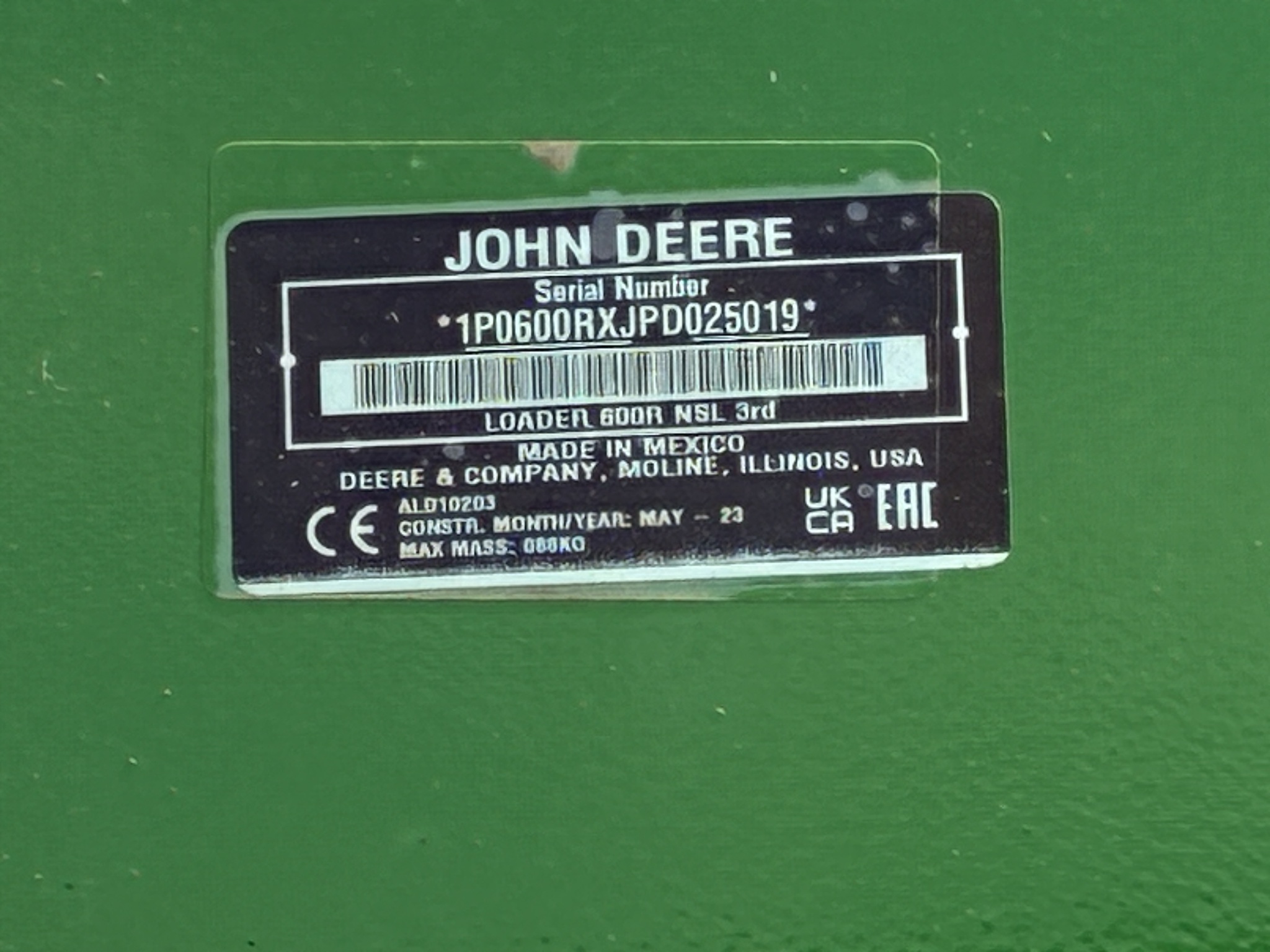 2024 John Deere 6120M Tractor