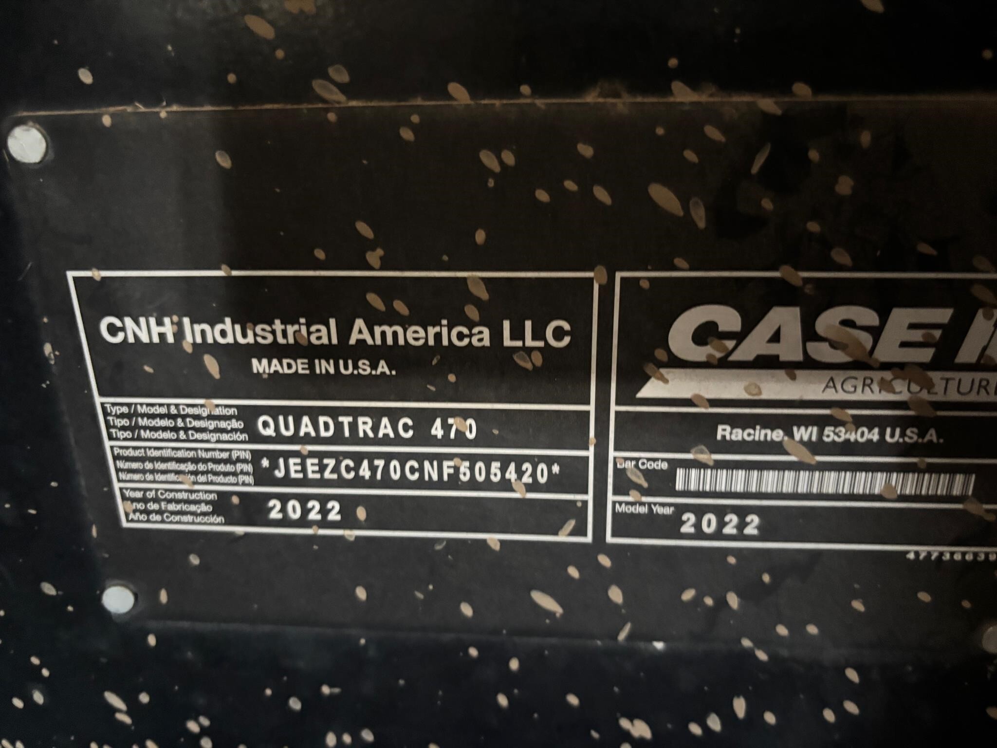 2022 Case IH Steiger 470 QuadTrac Tractor