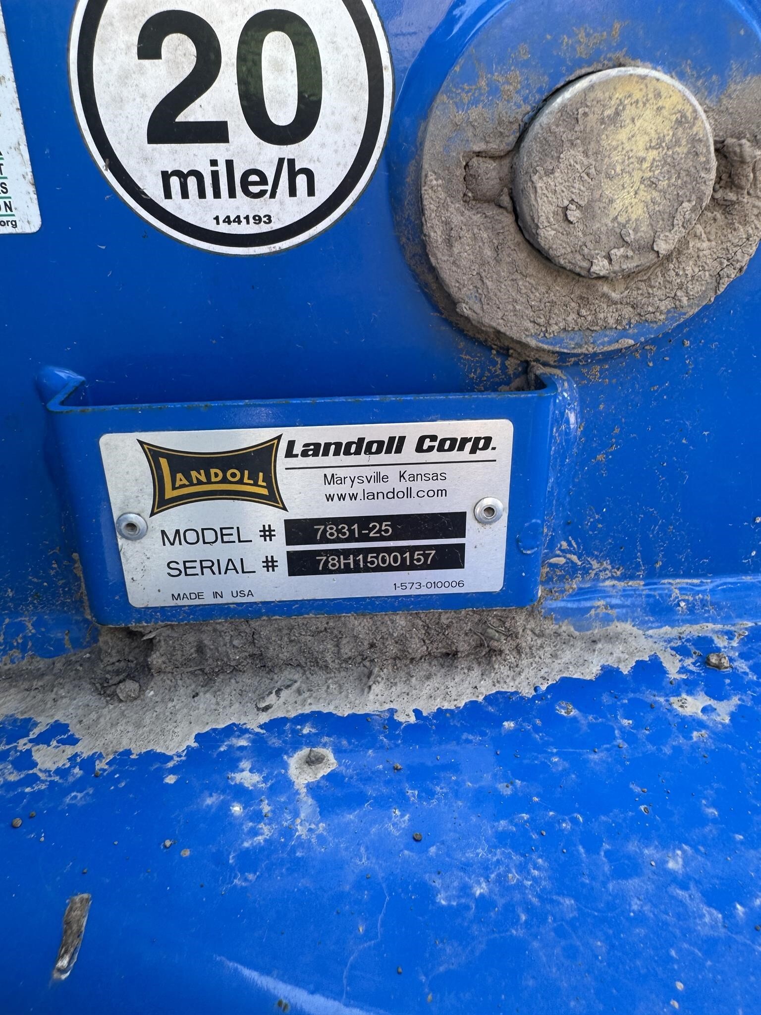  Landoll 7831 High Speed Landoll HSL Disk