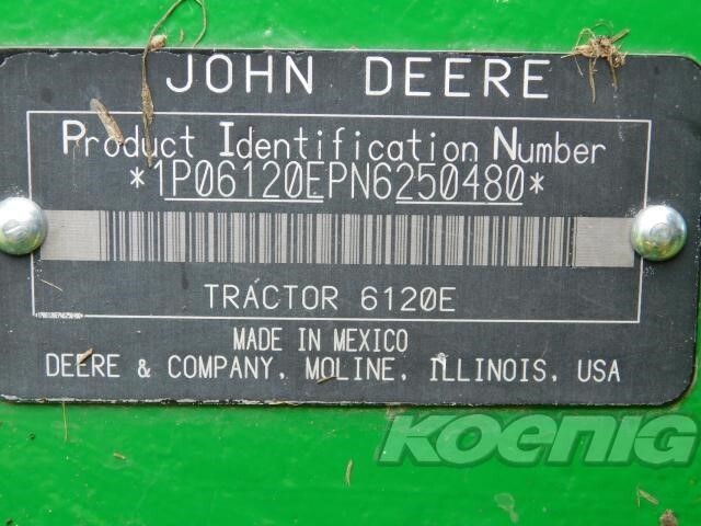2022 John Deere 6120E Tractor