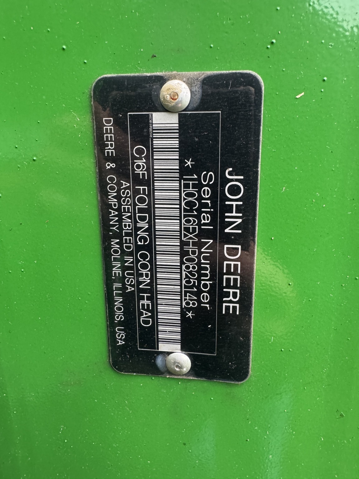 2023 John Deere C16F Corn Head