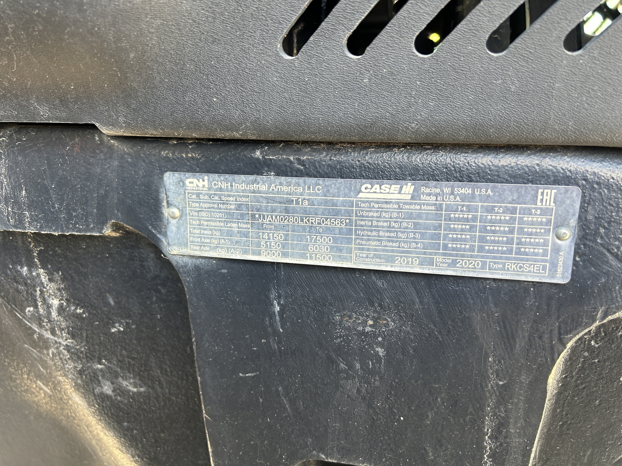 2019 Case IH 280 Tractor