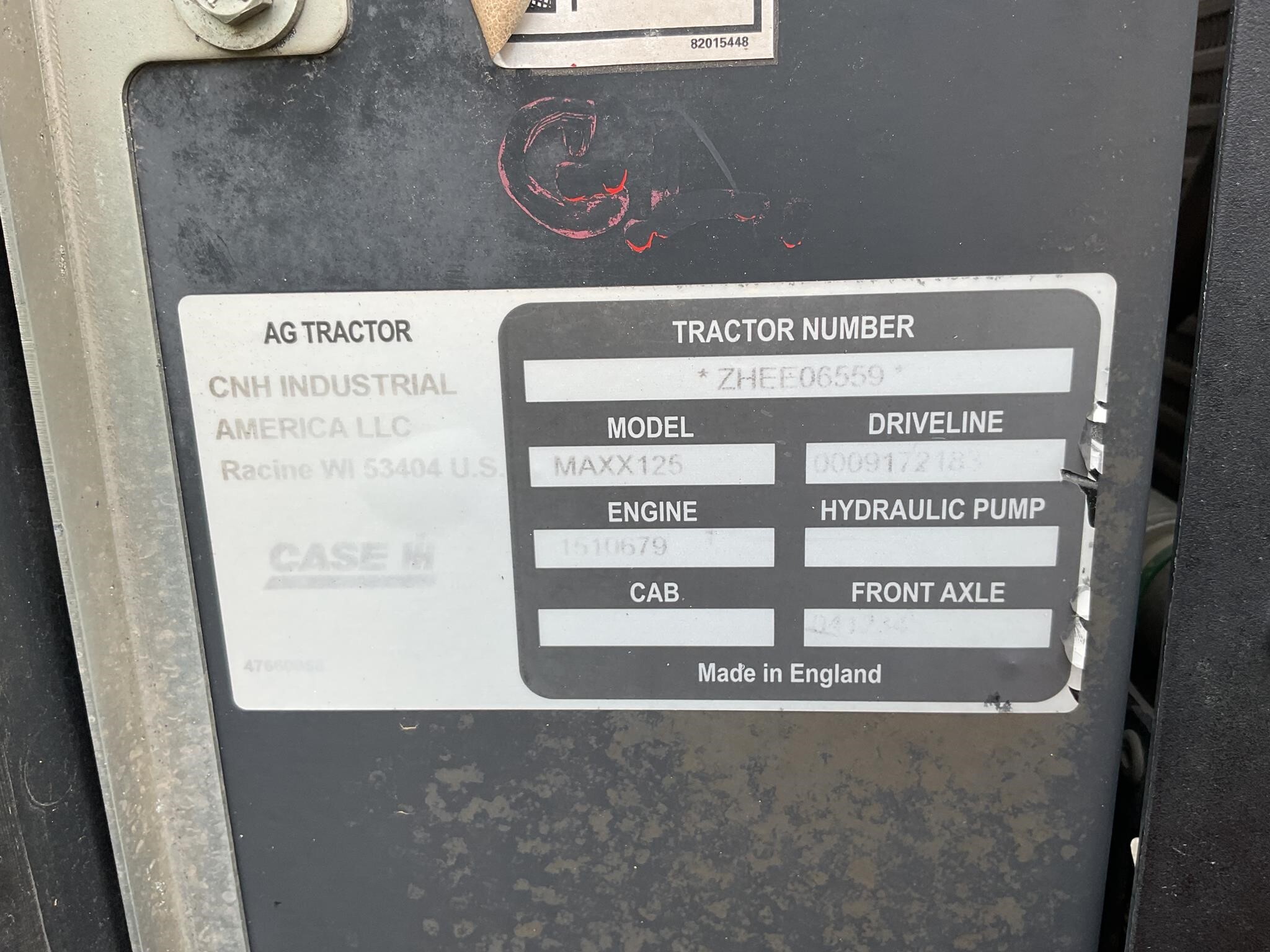2017 Case IH Maxxum 125 Tractor