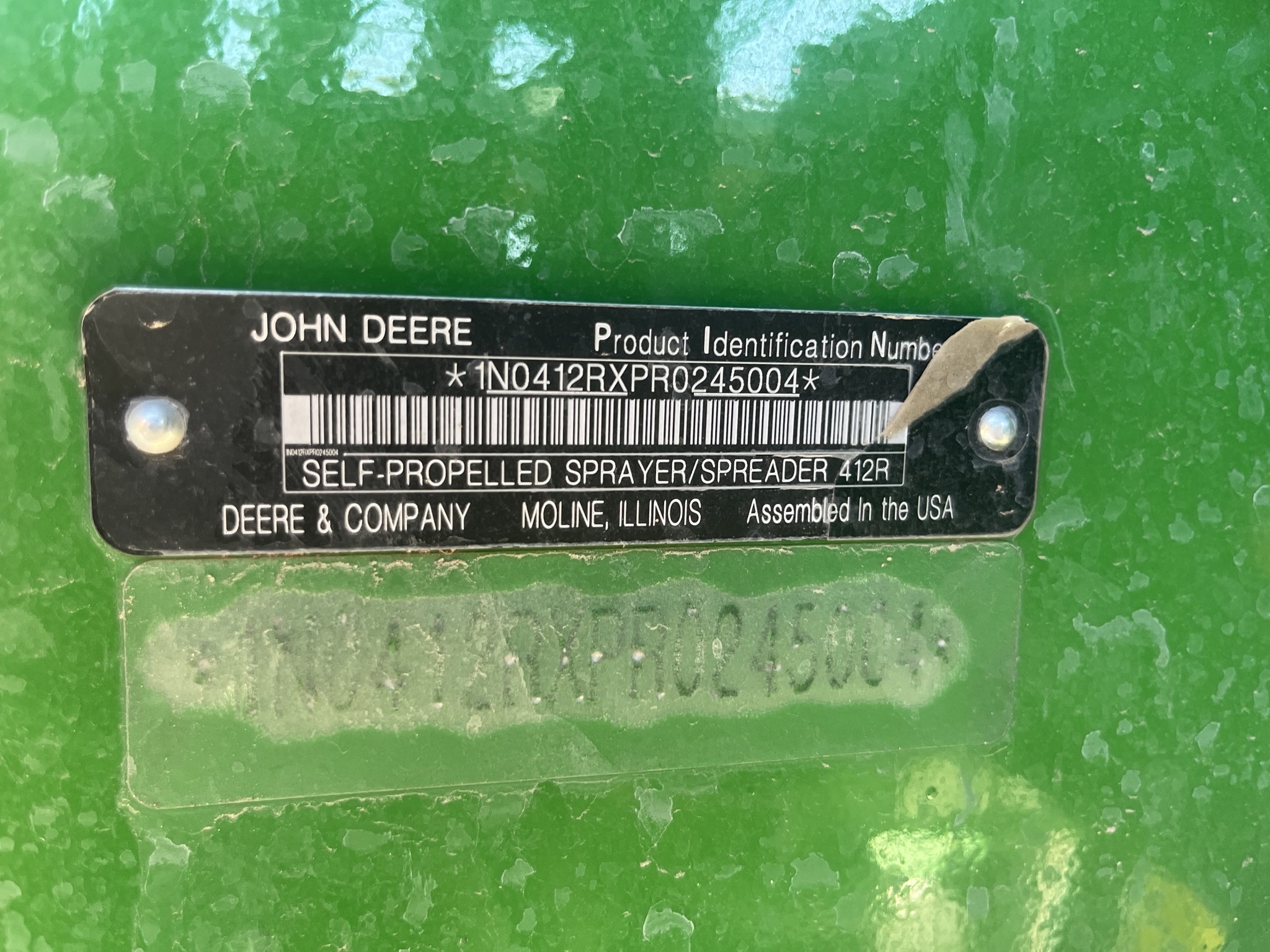 2024 John Deere 412R Self-Propelled Sprayer