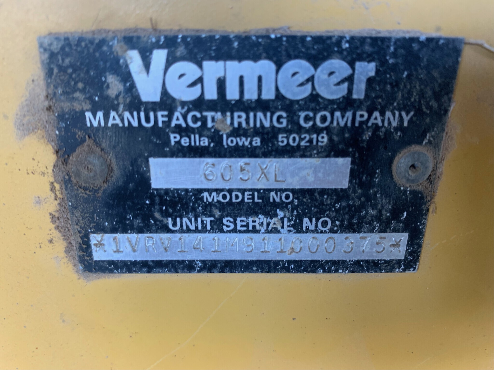 2014 Vermeer 605XL Round Baler