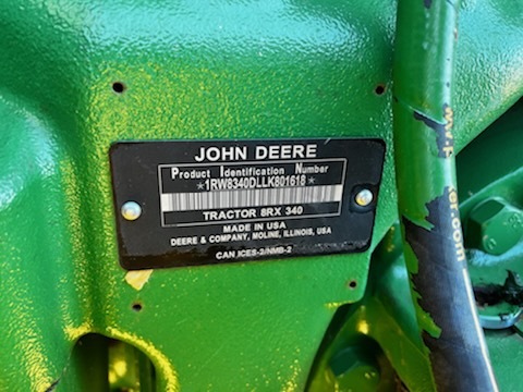 2020 John Deere 8RX 340 Tractor