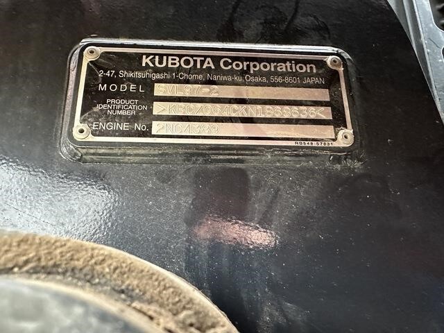 2022 Kubota SVL97-2 Skid Steer