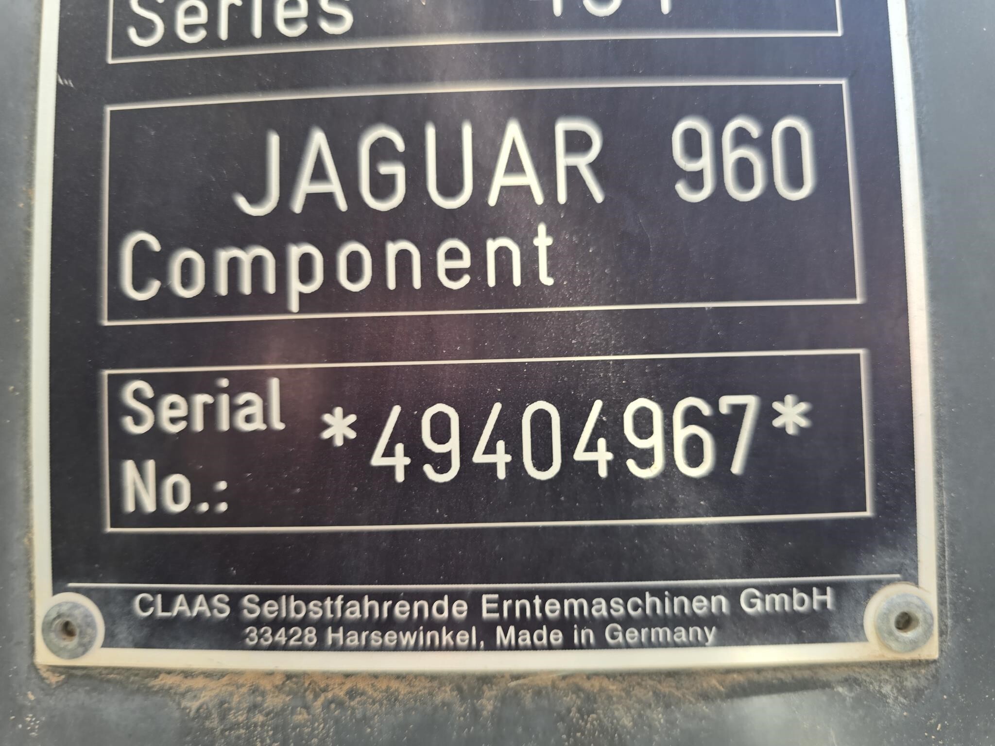 2014 Claas Jaguar 960 Self-Propelled Forage Harvester