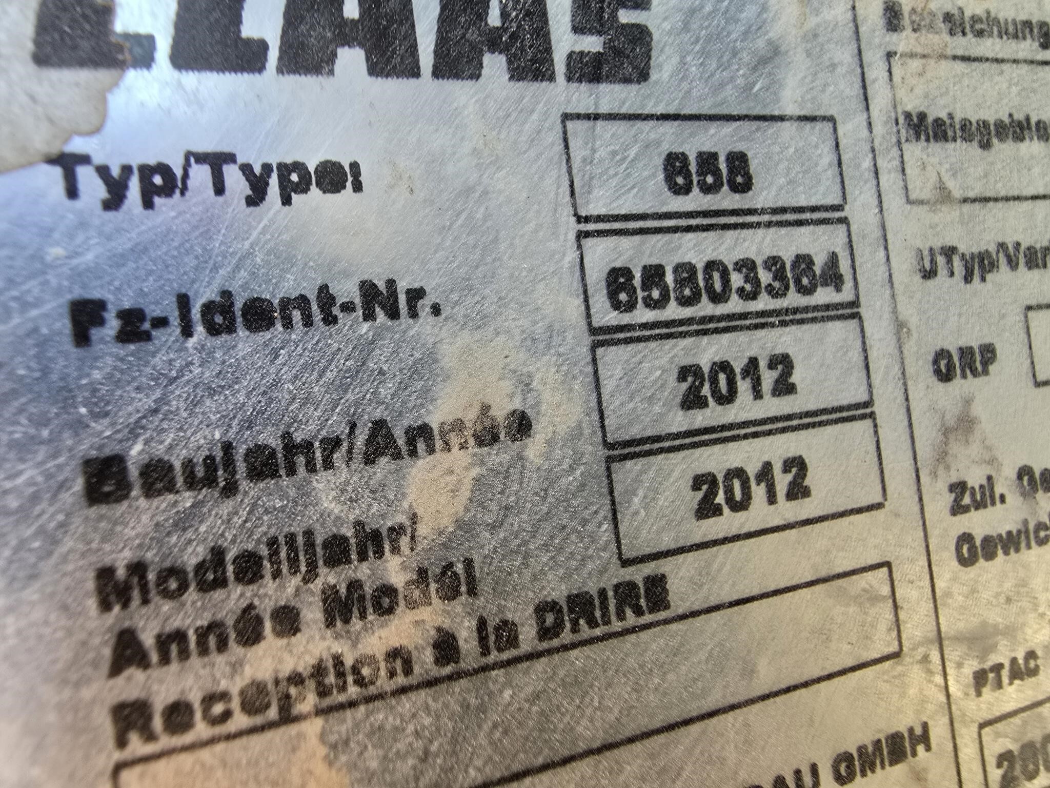 2012 Claas Jaguar 960 Self-Propelled Forage Harvester