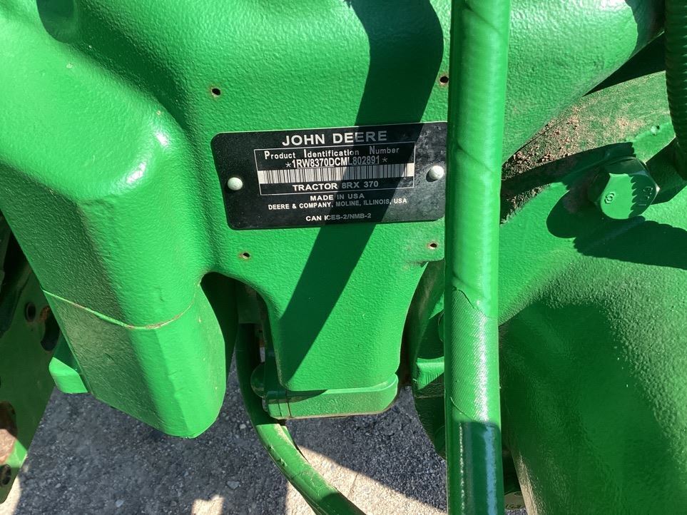 2021 John Deere 8RX 370 Tractor