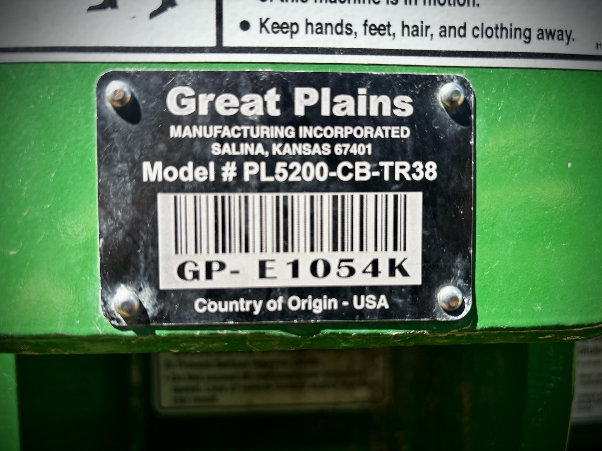 2021 Great Plains PL5200 Planter