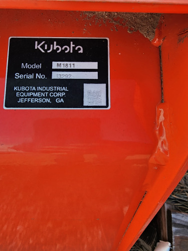  Kubota M1811 Loader and Skid Steer Attachment