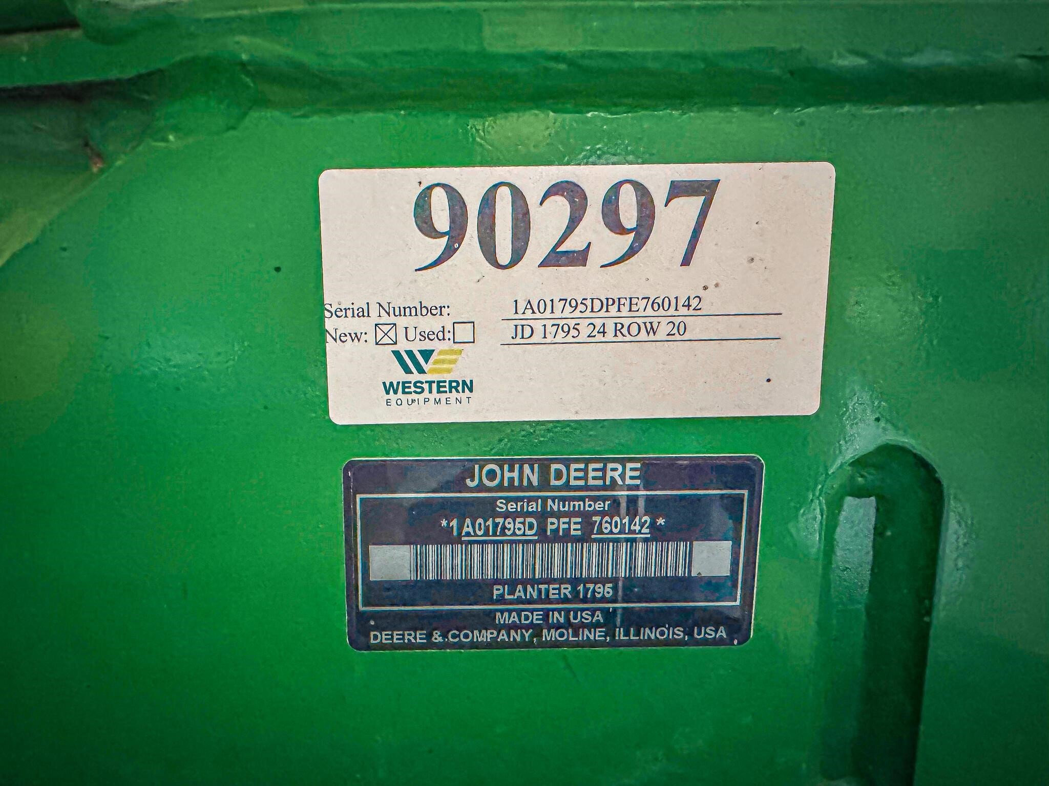 2015 John Deere 1795 Planter