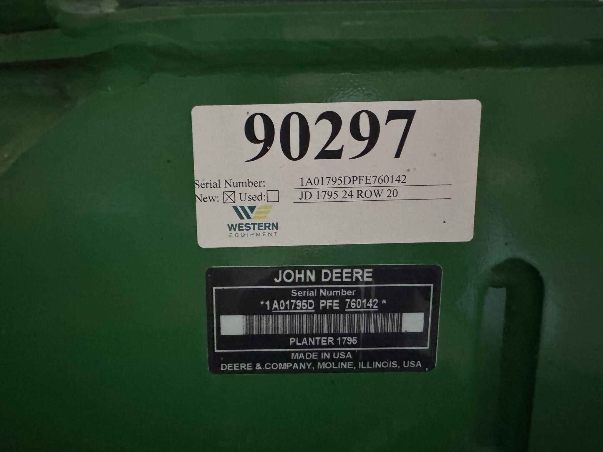 2015 John Deere 1795 Planter