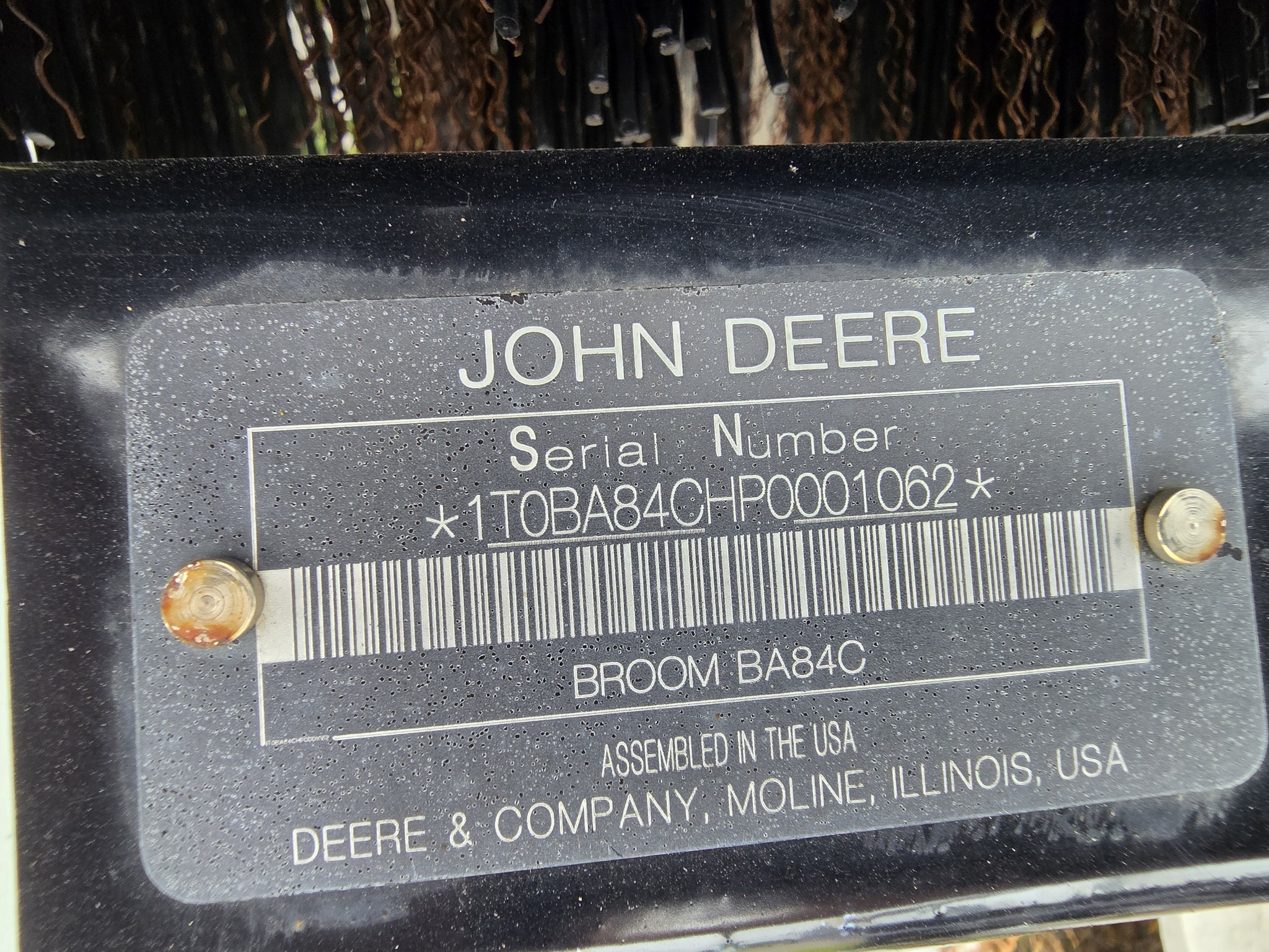 2023 John Deere BA84C Loader and Skid Steer Attachment