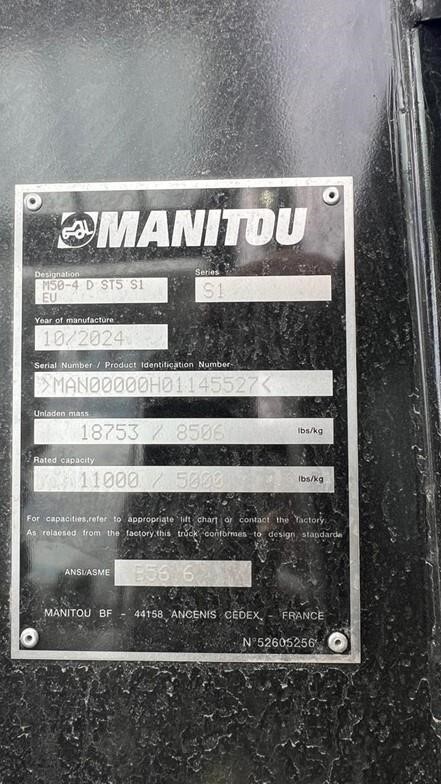 2024 Manitou M50.4 Forklift