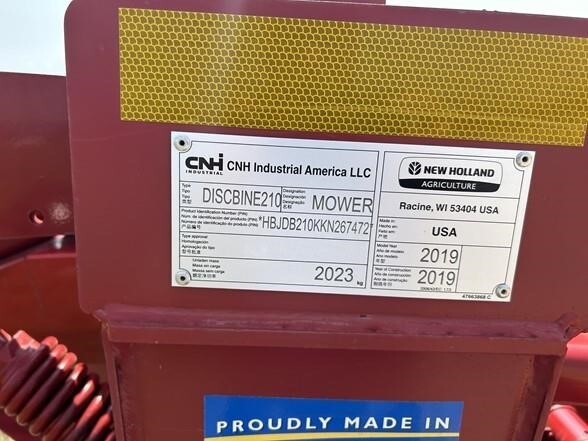 2020 New Holland Discbine 210 Mower Conditioner
